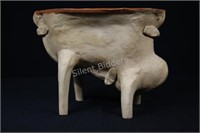 Vintage French Mold "Sheep" Clay Baker