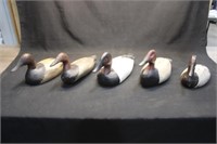 5 - Vintage Red Head/Canvasback Decoys