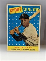 1958 Topps #486 Willie Mays All Star HOF Giants