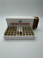 Partial box of .45 auto. 22 rounds.
