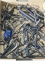 Allen wrenches. Sorted sizes.