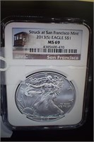 2013s $1 Proof Silver Eagle MS 69