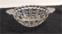 7.5" Bowl Mayflower Pattern Dots And Bars Indiana