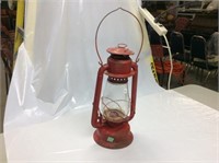 Beacon Red Railway Lantern 15" high