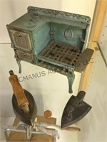 Antique Kent cast iron gas stove 1920s , original