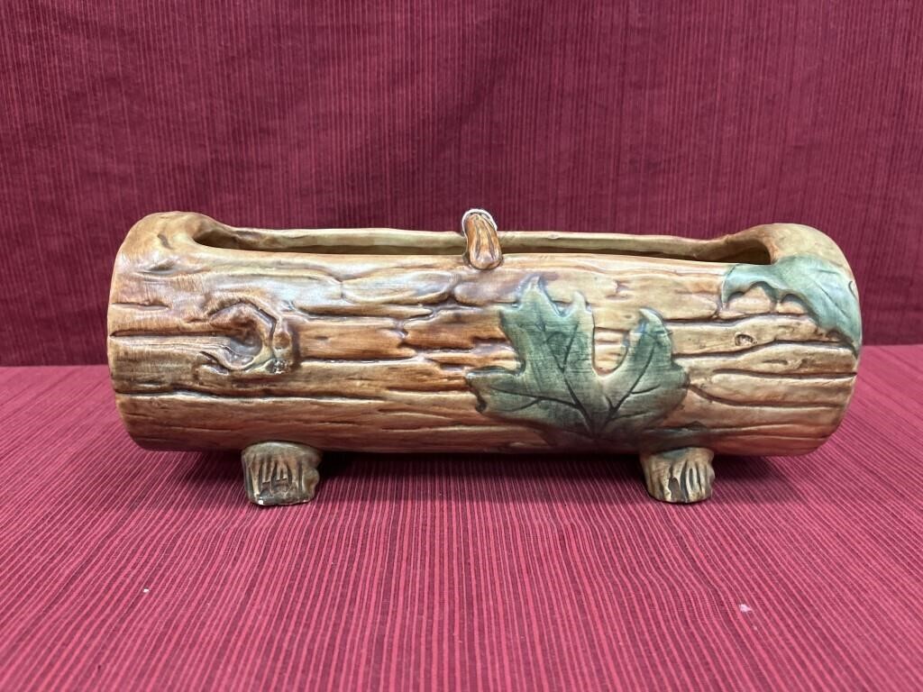 Weller woodcraft log form planter 11”