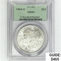 1884-O Morgan Silver Dollar PCGS MS65