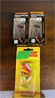 Fishing lures x 3