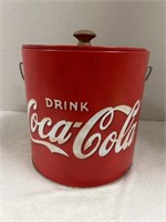 Coca Cola collectible ice bucket with handle in