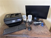 HP Printer, HP Moniter,Speakers, Keyboard, Mouse,