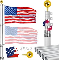 20FT Telescopic Flag Pole Kit