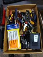Assortment of screw drivers and misc tools
