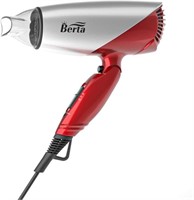 BERTA 1875W Folding Hair Dryer Dual Voltage Blow