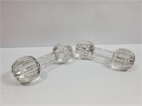 Antique Pair Crystal Cutlery Knife Rest Holders