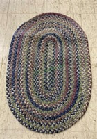 36 inch oval braided rug    1941
