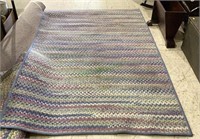 Braided rectangle area rug measures 78 x 48.