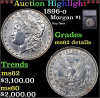 ***Auction Highlight*** 1896-o Morgan Dollar $1 Gr