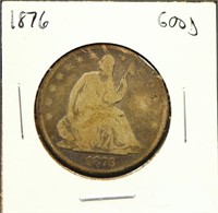 1876 seated liberty half dollar