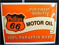 Porcelain Phillips 66 Motor Oil sign