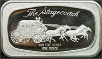 1oz The Stagecoach silver bar