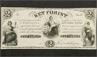 Obsolete $2 Ket Forint Banknote Remainder UNC