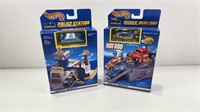 (2) NIB Hot Wheels, Police Station 65787 & Draggin