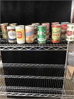 CRATE WITH COLLECTOR BEER CANS