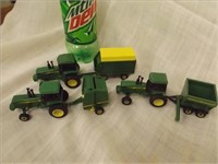 (6) ERTL John Deere Tractors & Implements - Toys