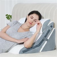 Bed Wedge Pillow for Sleeping 3PCS