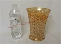 Vintage Jeannette Carnival Glass Flower Vase ~ 7"t