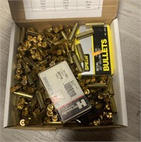 .357 brass and bullets