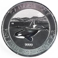 2019 Silver 2oz Orca Whale
