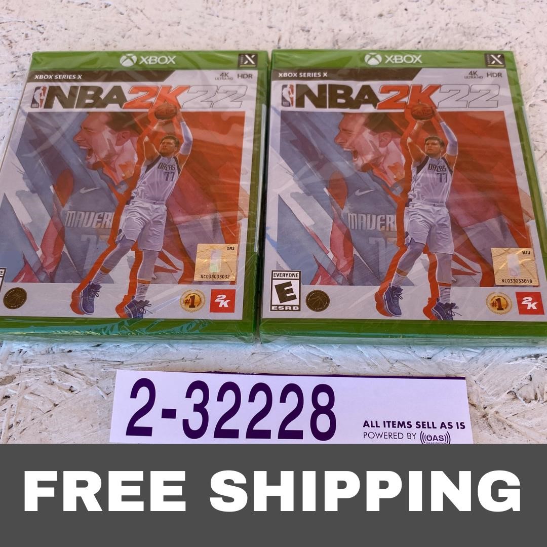 Qty 2 NBA 2K22 - Xbox Series X - Luka Doncic Cover