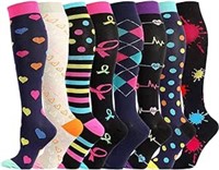 Size:S/M 6 Pairs Compression Socks for Women&Men 2