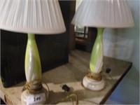 2 old electric table lamps