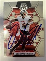 Falcons Desmond Ridder Signed Card with COA