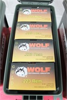 480 ROUNDS OF WOLF .223 AMMUNITION PLASTIC