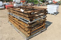 (14) Metal Pallets, Approx 4Ft x 8Ft
