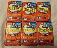 6 Packs of 1988 Donruss Baseball Cards