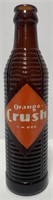 Vintage Brown Orange Crush Pop Bottle. 7 oz.