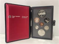 RCM 1984 Proof Coin Set in display case.