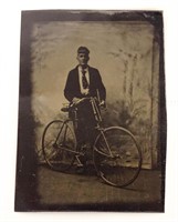 Bicycle Tintype, Victor Hard Tire Safety