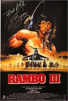 Autograph Rambo III Poster