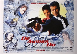Signed James Bond Die Another Day Poster