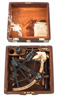 WWII US NAVY BRANDIS & SONS NAVIGATION SEXTANT