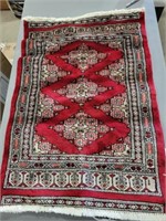 Hand Woven Made In Pakistan Red Decorative Rug