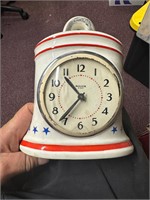 Vintage Miller 8 Day Porcelain Wall Clock BELL