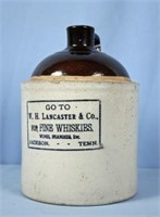 W. H. Lancaster & Co. Whiskey Jug, Jackson, TN.
