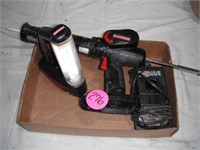 Craftsman 19.2V Caulk Gun, Light w/Battery Charger
