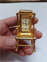 Timex Rocking Chair Miniture Clock